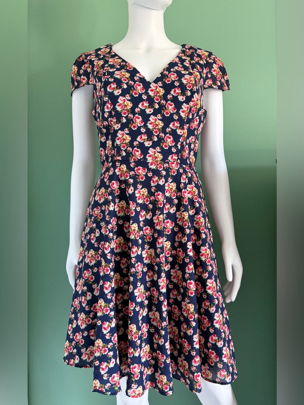 Betsey Johnson Ditsy Floral Fit and Flare Dress